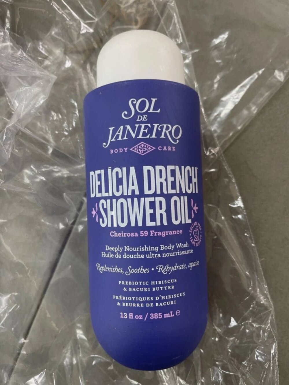 NEW Sol De Janeiro Delicia Drench Shower Oil 13 oz/ 385 ml Authentic!